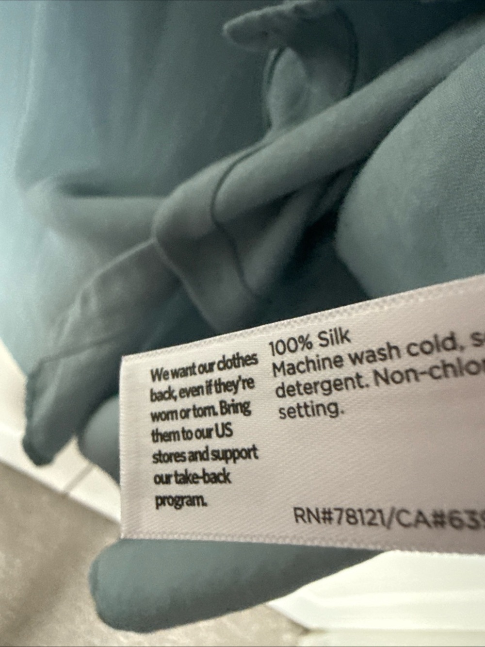 Eileen Fisher Flowy Light Blue Blous Sz 1X 100% Silk Classic Old Money Timeless - Picture 3 of 7